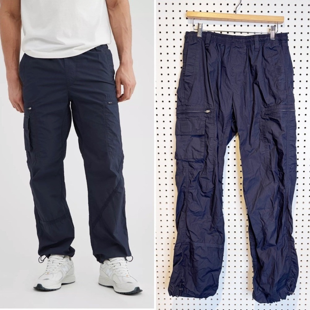 Standard Cloth | Seamed Cargo Pant in Dark Blue Navy‎ Size M